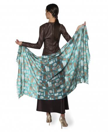 Палантин Женский W40-PIERRES/VERT.EMER